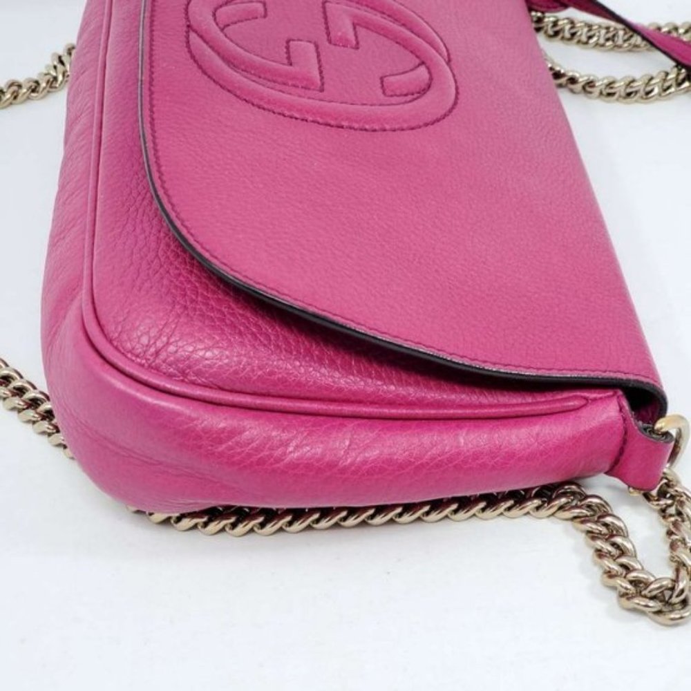 Auth Gucci Soho on Chain Crossbody Bag - Picture 5 of 12